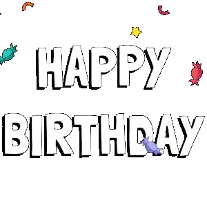 A Penguin Is Holding A Birthday Cake With Candles And The Word Pengu On The Bottom Right Sticker