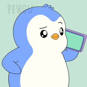 A Penguin Is Holding A Book And Says Sell It In White Letters GIF