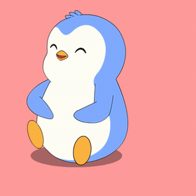 A Penguin Is Laying On Its Back With Its Eyes Closed GIF