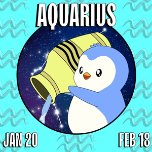 A Penguin Is Pouring Water From A Pitcher And The Date Is February 18Th GIF