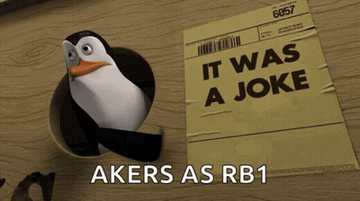 A Penguin Is Standing Next To A Piece Of Paper That Says " It Was A Joke " GIF