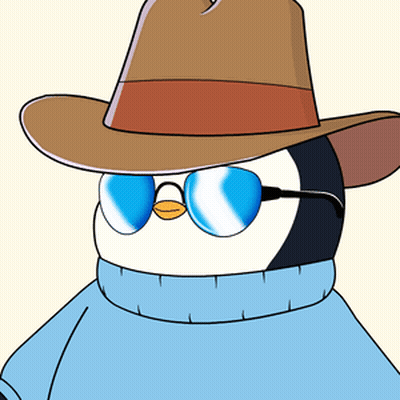 A Penguin Is Wearing A Hat And Sunglasses GIF