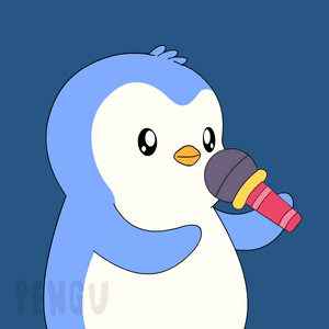 A Penguin Singing Into A Microphone With The Words Nobody Cares In The Background GIF