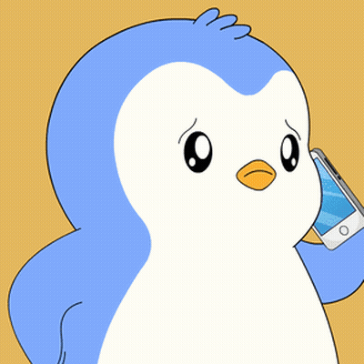 A Penguin Talking On A Cell Phone With The Words Start The Party GIF