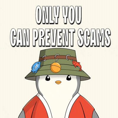 A Penguin Wearing A Fisherman 'S Hat With Fish Hooks On It GIF
