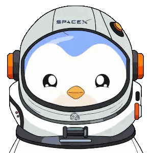A Penguin Wearing A Spacex Helmet With Headphones On Sticker