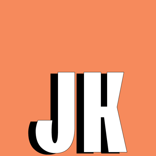 A Penguin With A Green Mohawk Is Behind The Letters Jh GIF