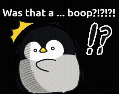 A Penguin With The Words Was That A Boop GIF