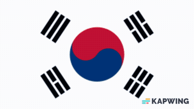 A Pepsi Logo And A Korean Flag Are Displayed GIF
