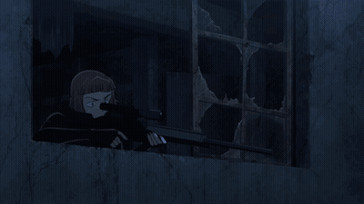 A Person Holding A Gun With A Light Coming Out Of Their Mouth GIF