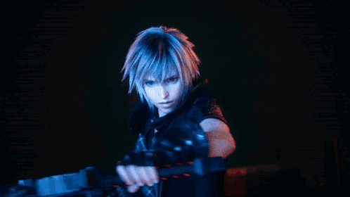 A Person Holding A Red Light Sword In A Dark Room GIF