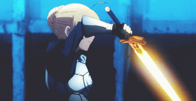 A Person Holding A Sword With Tokyo Mx Written On The Bottom Right GIF