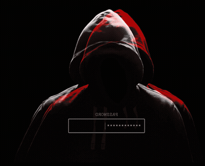 A Person In A Hooded Jacket Has A Password Box On Their Chest GIF