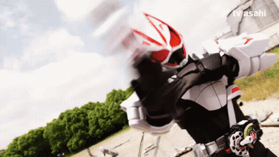 A Person In A Mask Is Holding A Gun And The Tv Asahi Logo Is Visible In The Corner GIF