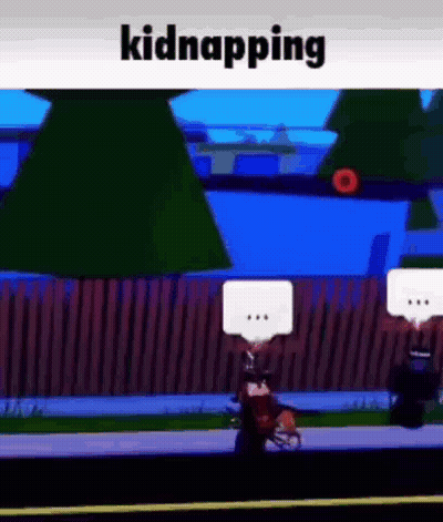 A Person Is Being Kidnapped In A Video Game While Riding A Bike . GIF