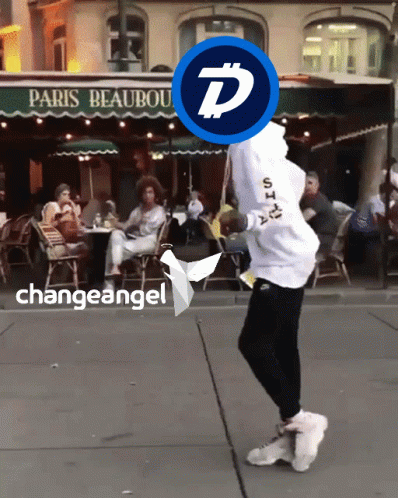 A Person Is Dancing In Front Of A Paris Beaubou Bistro GIF