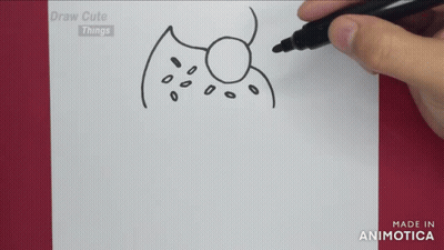 A Person Is Drawing A Drawing With A Marker On A Piece Of Paper GIF