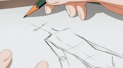 A Person Is Drawing On A Piece Of Paper In Front Of A Book That Says ' Chinese ' On It GIF