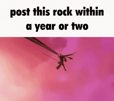 A Person Is Flying Through The Air With A Sword In Their Hand . GIF