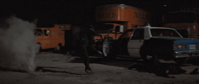 A Person Is Holding A Flashlight In Their Hand And It Is Glowing In The Dark GIF