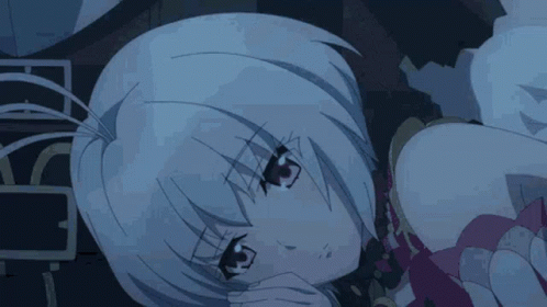 A Person Is Holding A Girl 'S Head In Their Hands GIF