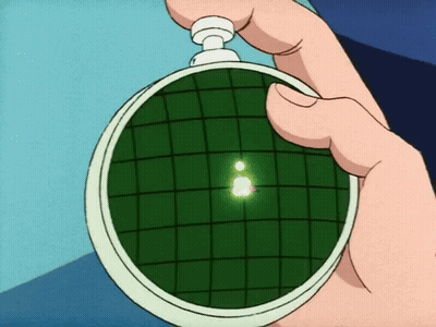A Person Is Holding A Green And White Object With A Light Coming Out Of It GIF
