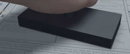 A Person Is Holding A Piece Of Paper That Says Claim Description GIF