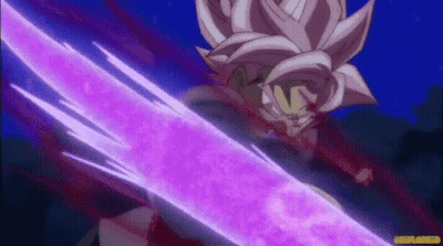 A Person Is Holding A Purple Sword In Their Hand In A Video Game . GIF