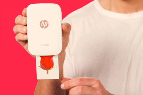A Person Is Holding An Hp Sprocket In Their Right Hand GIF