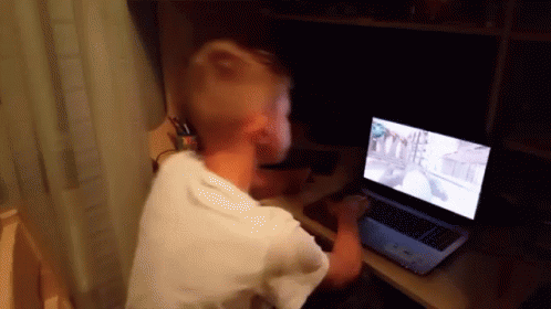 A Person Is Playing A Game On A Laptop Computer GIF