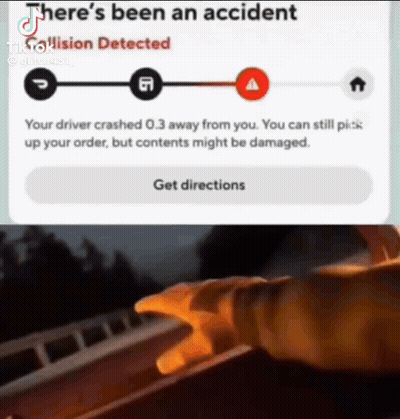 A Person Is Pointing To A Screen That Says There 'S Been An Accident . GIF