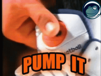 A Person Is Pressing A Button That Says Pump It On It GIF