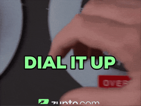 A Person Is Pressing A Dial It Up Button GIF
