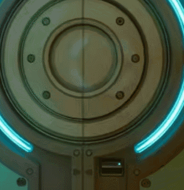A Person Is Standing In A Room With A Light On GIF