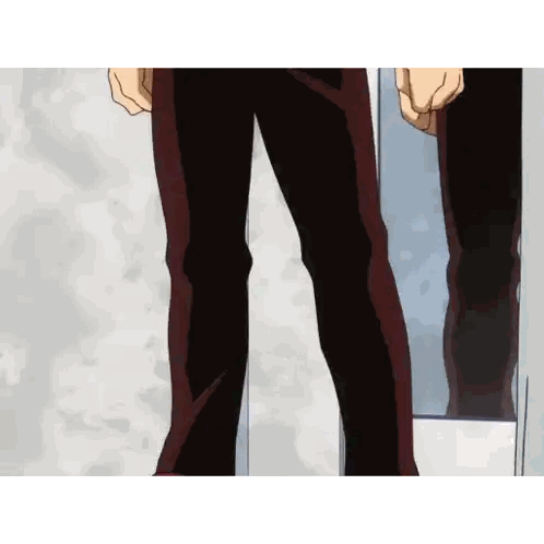 A Person Is Standing In Front Of A Mirror With Their Pants Down Sticker