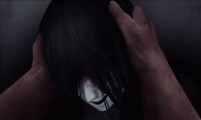 A Person Is Touching A Woman 'S Head With Their Hand GIF