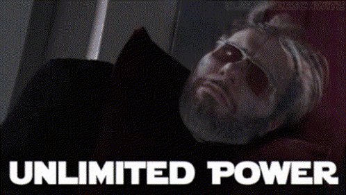 A Person Is Typing On A Keyboard With The Words Unlimited Power Behind Them GIF