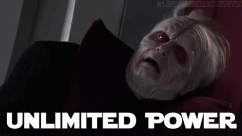 A Person Is Typing On A Keyboard With The Words Unlimited Power Behind Them GIF