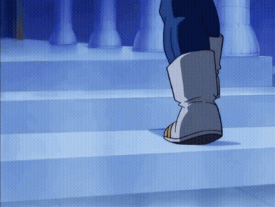 A Person Is Walking Down A Set Of Stairs GIF
