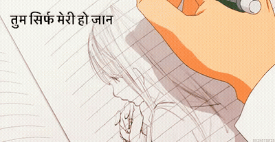 A Person Is Writing On A Piece Of Paper With A Pen In Their Hand GIF