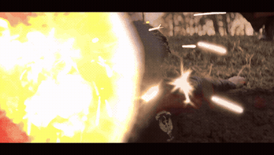 A Person Laying On The Ground With A Skull On Their Pants GIF