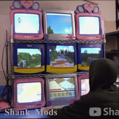 A Person Playing A Video Game With The Words Shank Mods On The Bottom Left GIF