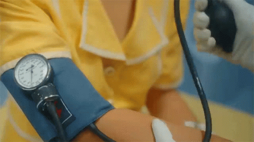 A Person 'S Blood Pressure Is Being Measured By A Sphygmomanometer GIF