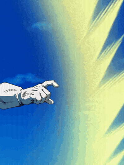 A Person 'S Hand Is Pointing To The Sky GIF