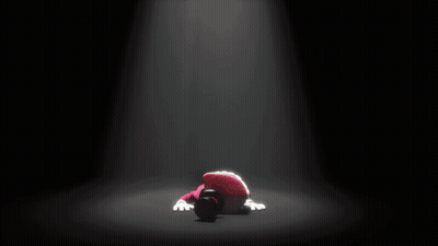 A Person 'S Hand Is Reaching Out Towards A Light That Is Shining On Them GIF