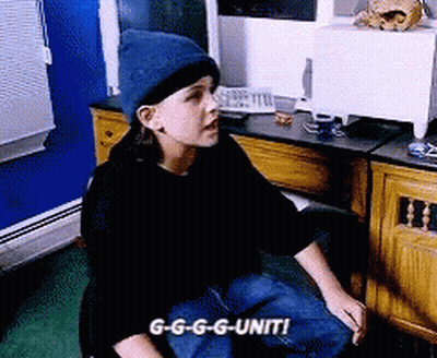 A Person Sitting In Front Of A Computer With The Words G-G-G-Unit On The Bottom GIF