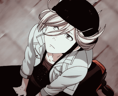 A Person Wearing A Helmet And A Jacket Looks Up GIF
