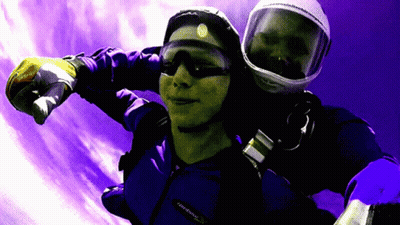 A Person Wearing A Helmet That Says ' Altitude ' On It GIF