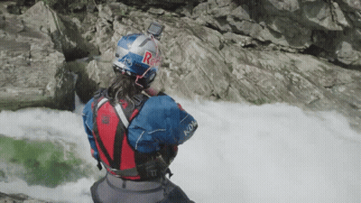 A Person Wearing A Helmet That Says Redbull On It GIF