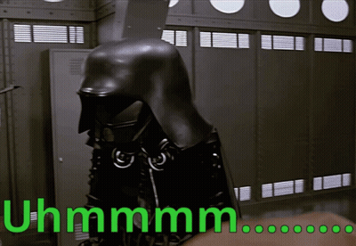 A Person Wearing A Helmet With The Words Uhmmmm Written Below It GIF